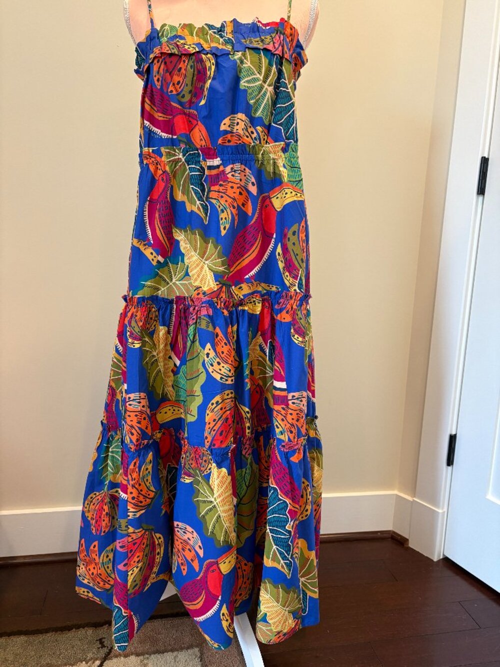Farm Rio Tropical Print Maxi Dress L - Perfect vacation dress! - Picture 2 of 7